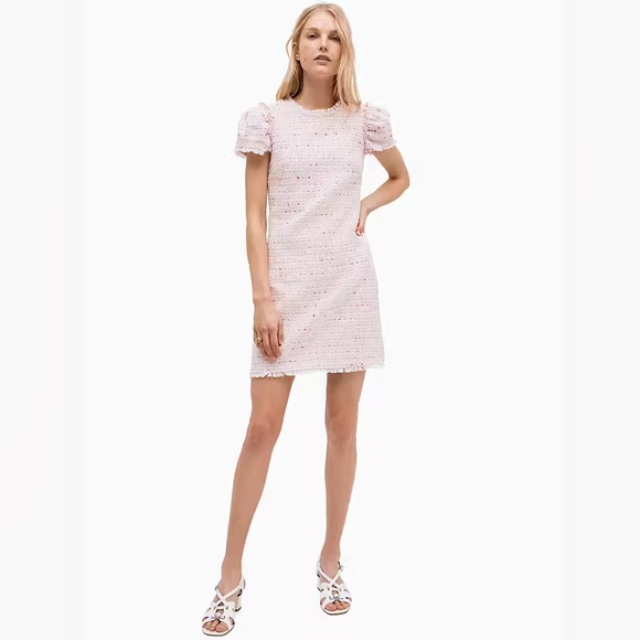 kate spade Dresses & Skirts - Kate Spade Flutter Sleeve Tweed Dress